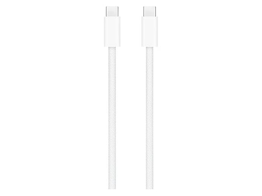 Apple Original 1M Type-C to Type-C Charging Cable, Upto 60 W Charging, Data Transfer at USB 2 Rate, Compatible with USB-C Adapters and iPhone 15, Plus, Pro, and Pro Max, Original, White