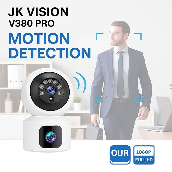 V380 Pro 4G SIM Card Camera | 3MP 4K Dual Lens Indoor PTZ WiFi CCTV | AI Human Tracking, Two-Way Audio, Baby & Pet Monitor, Night Vision, Dual-Screen Smart Home Security Camera