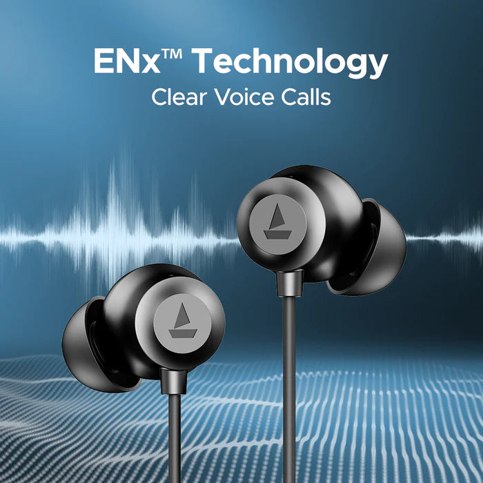 boAt Rockerz Summit Bluetooth (Black, In the Ear),30 hours Playback,Dual Pairing,ENx technology for seemless calling