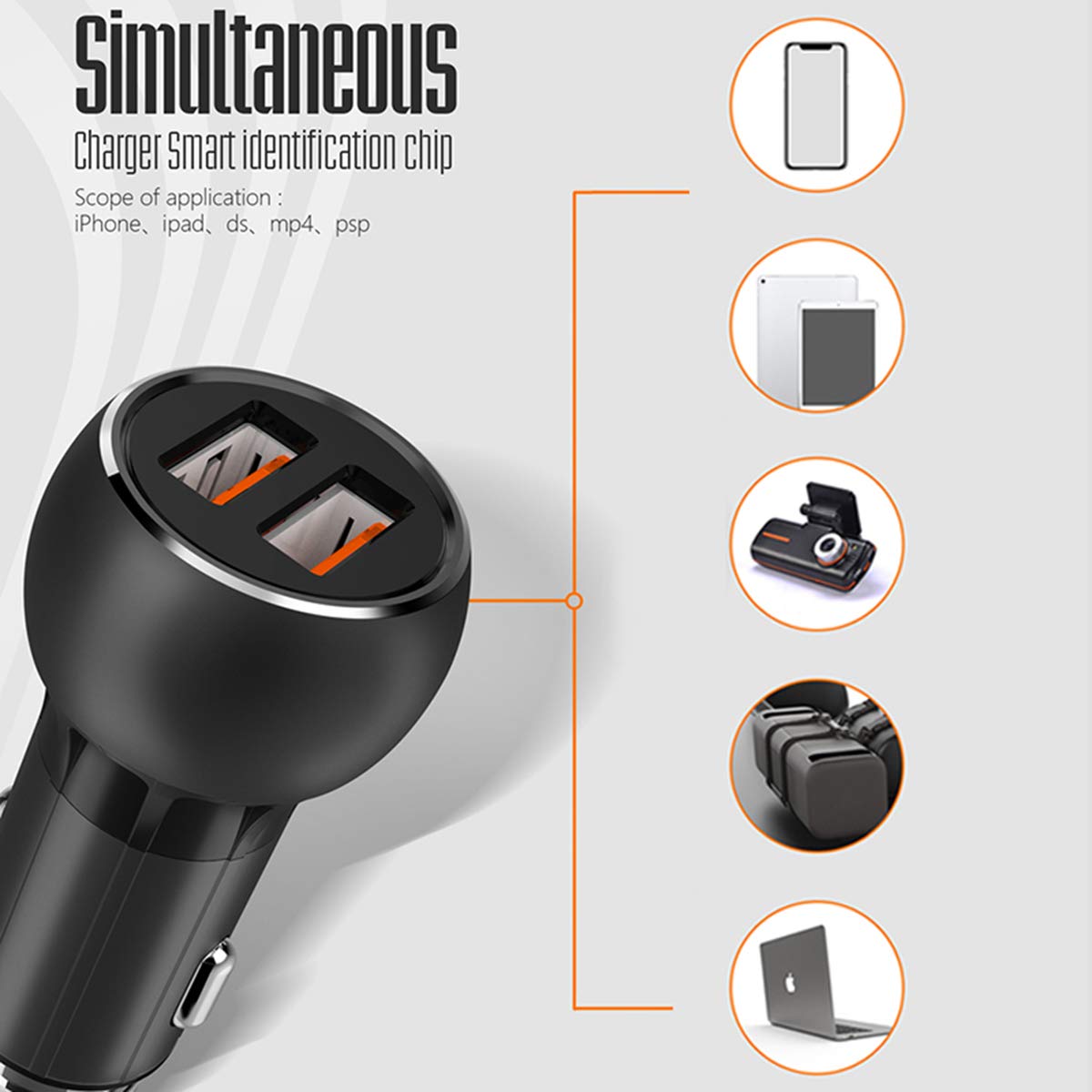 CAR CHARGER - LDNIO C503Q Multi-Protection DUAL Connect