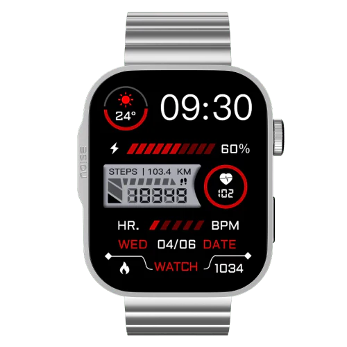 NOISE ColorFit Caliber 3 Plus Smartwatch, Bright and Brilliant 1.96 Amoled Display, Long-Lasting Battery