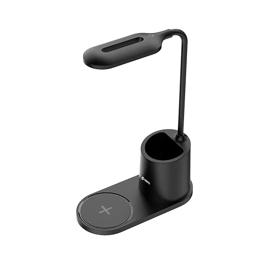 Toreto Gleam Lamp with Wireless Charging (Black)
