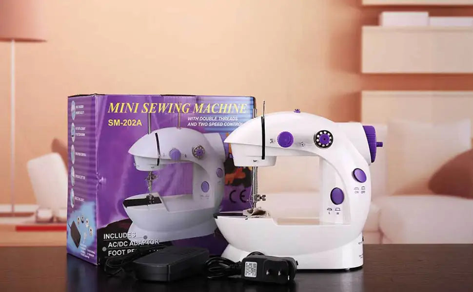 Shopping Redefined Mini Sewing Machine Sm-202 With Foot Pedal Bobbin And Adapter