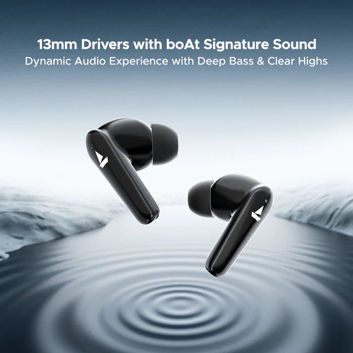 boAt Airdopes 131 Elite ANC, 32dB Active Noise Cancellation, 60HRS Battery, Ambient Mode, 4Mics ENx, Fast Charge, IPX5, v5.3 Bluetooth Earbuds, TWS Ear Buds Wireless Earphones with mic (Active Black)