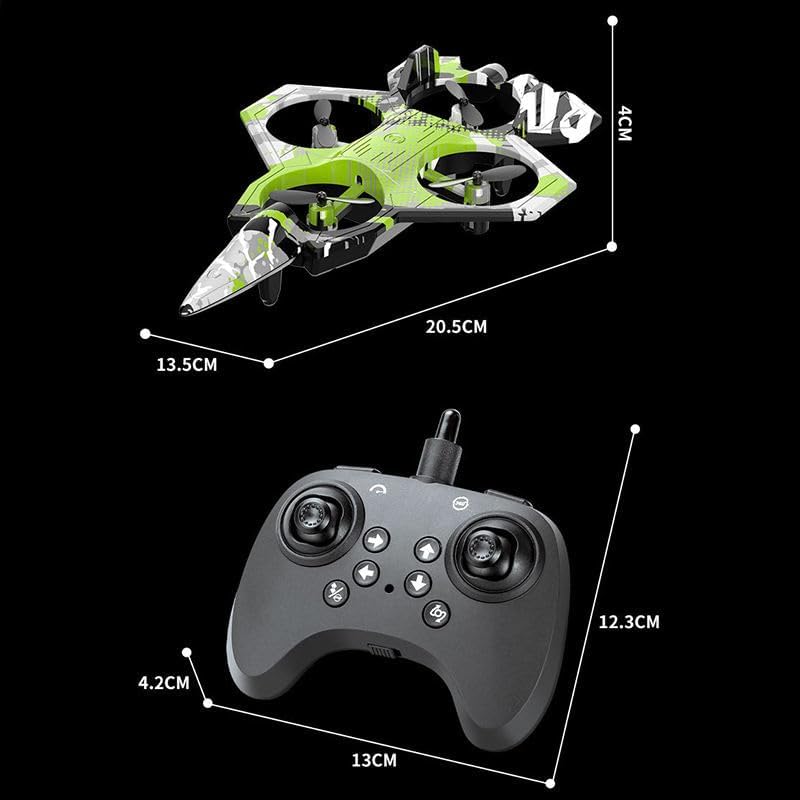 RODX Remote Control Airplane for Kids, RC Glider Plane with Light Foam Aeroplane Fighter Jet for Kids Adults 6-16, 360° Flip, Stunt Roll, Drones Airplane Toy Gift for Kids Boy