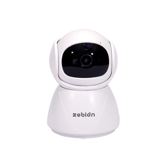 Zebion argoz 200 Full HD WiFi Camera 360 Deg Rotation, 145 Deg Tilting, 64GB Memory Card Slot, Plastic Body,5V Adaptor, WITHMini USB Cable mounting Bracket & Weight: 310 GMS