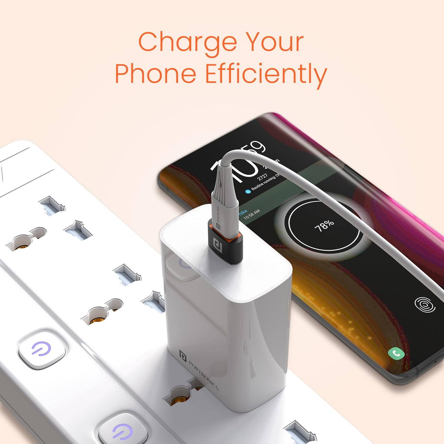 Portronics Bridge X USB 3.0 Type C Female to USB Male OTG Adapter, 5Gbps High Speed Data Transfer, Fast Charging, Compatible with Laptops, Tablets, Smartphone, Chargers and More Devices(Black)