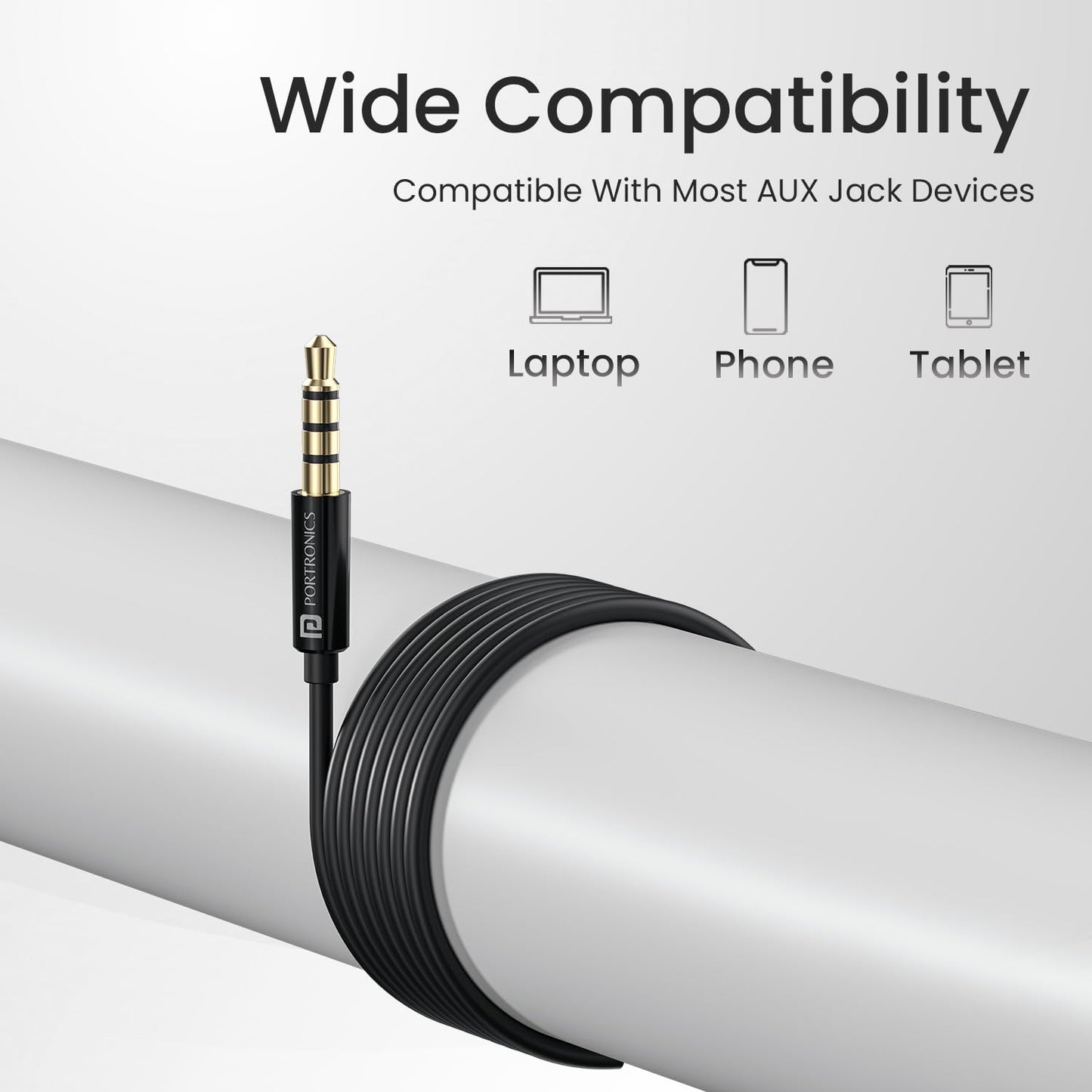 Portronics Conch Theta A in Ear 3.5mm Wired Earphones with In Line HD Mic, Powerful Audio, 14.2mm Dynamic Driver, Unique Earbuds Design, TPE Anti Tangle Wire,In line Controls,Wide Compatibility(Black)