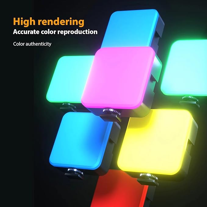 UNME Portable Pocket Mobile Light Dimmable Panel Lamp | Video Light, Dimmable 3200K-6500K LED Fill Light for Computer, Tablet, Smartphone, DSLR Camera with Screen Clip