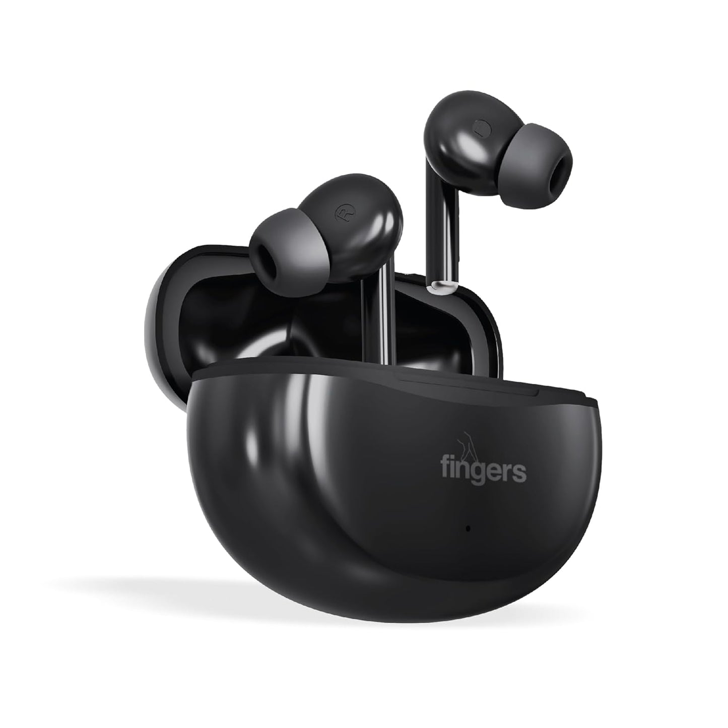 FINGERS Go-Hi-3 True Wireless Earbuds (17.5 Hours Playtime | in-Built Mic with Surround Noise Cancellation (SNC) Technology| Immersive Bass | IPX4 Sweat Resistant | Voice Assistant)