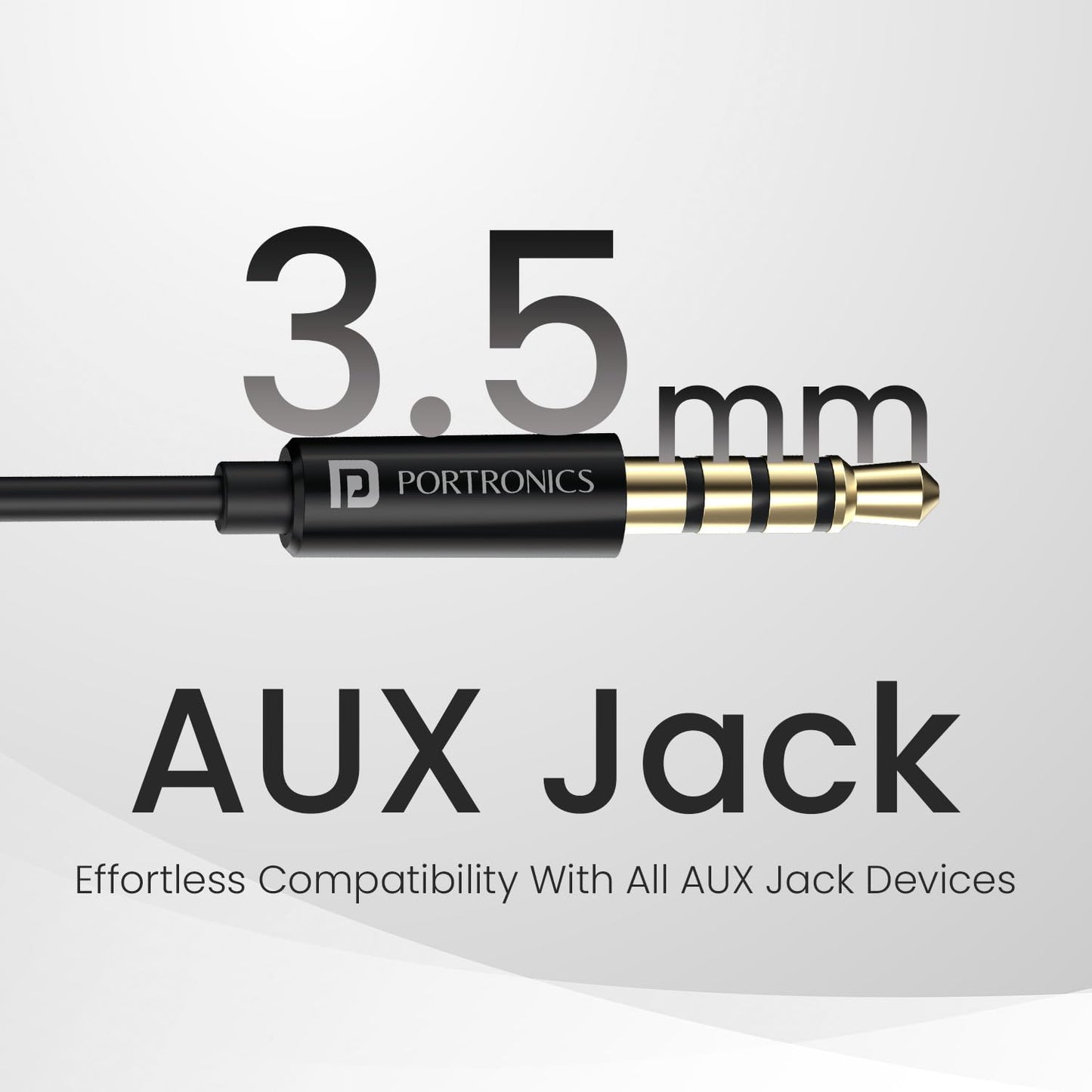 Portronics Conch Theta A in Ear 3.5mm Wired Earphones with In Line HD Mic, Powerful Audio, 14.2mm Dynamic Driver, Unique Earbuds Design, TPE Anti Tangle Wire,In line Controls,Wide Compatibility(Black)