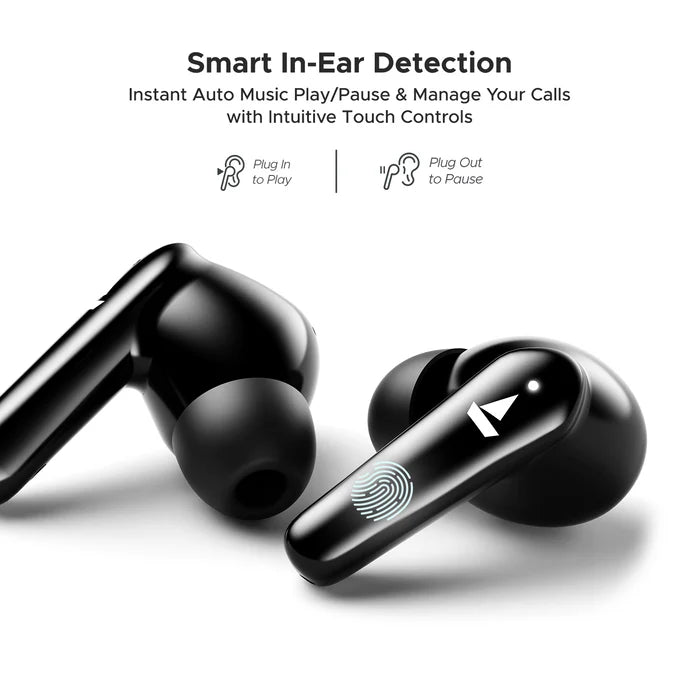 boAt Airdopes 131 Elite ANC, 32dB Active Noise Cancellation, 60HRS Battery, Ambient Mode, 4Mics ENx, Fast Charge, IPX5, v5.3 Bluetooth Earbuds, TWS Ear Buds Wireless Earphones with mic (Active Black)