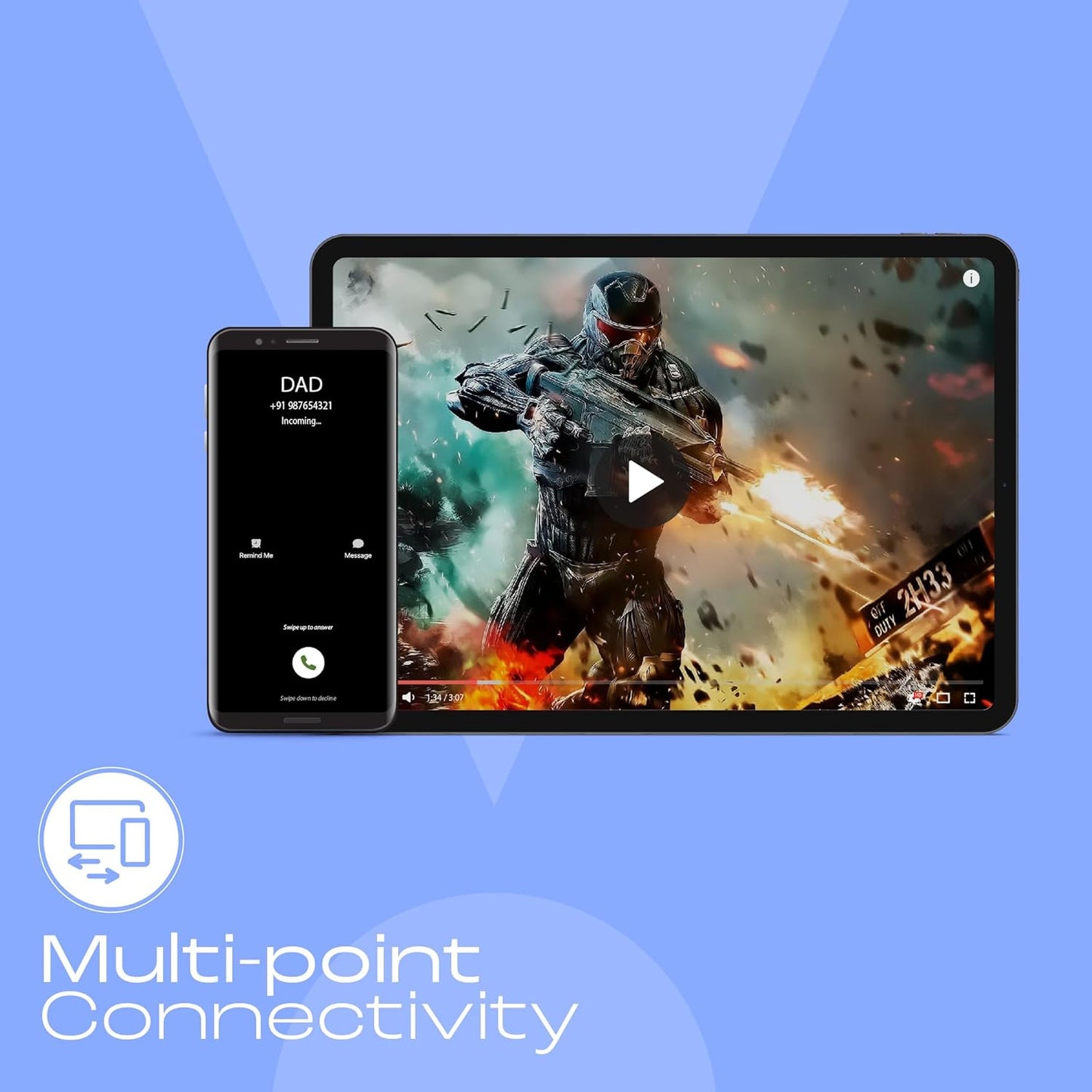 JBL Tune 520BT Wireless On Ear Headphones with Mic, Upto 57H Battery, Speed Charge : 5 Min Charge Gives Up to 3H of Playback, Multipoint Connect, Customizable Bass with Headphones App, BT 5.3 (Black)