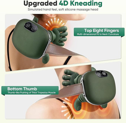RODX Massager, Massage Machine For Body Pain, Head Massager For Scalp, Shoulder Massager, Scalp Massager, Heated Massager, Shoulder and Neck Massage, Pain Relief