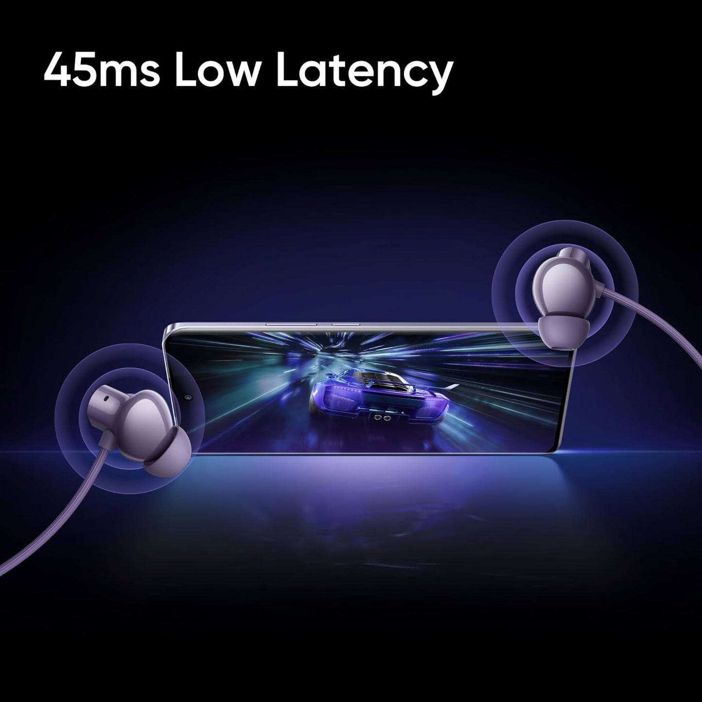 realme Buds Wireless 5 Lite in Ear Bluetooth Neckband with 12.4 mm Dynamic Bass Boost Driver,Upto 35 Hours Playback,45ms Low Latency,IP55 Dust & Water Resistant, Bluetooth V5.4 (Void Black)