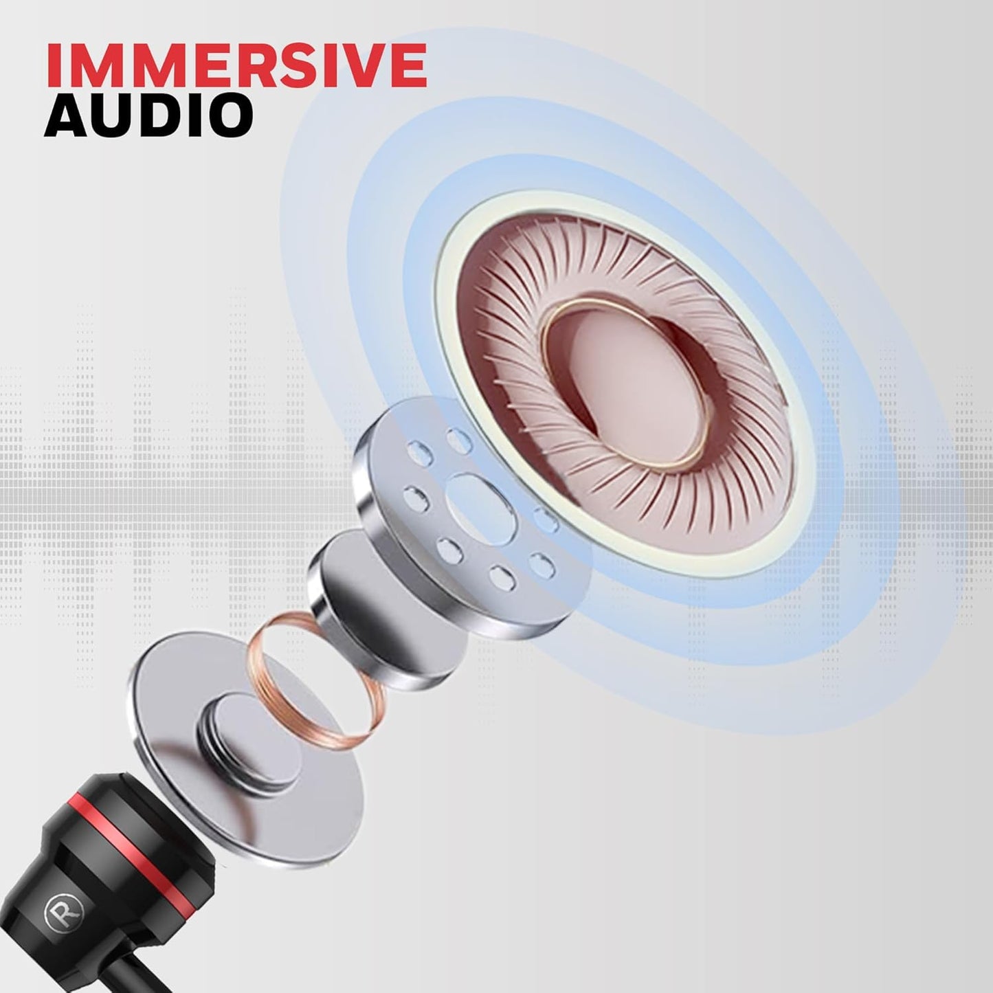 Honeywell Suono P60 Wired Earphones with Built in Mic, 10mm*2 Drivers, Passive Noice Cancellation, Deep Bass & Clear Sound, Ultra HD Mic Quality, Type C Compatible, Voice Assistant Enabled, 1.2 Mtr