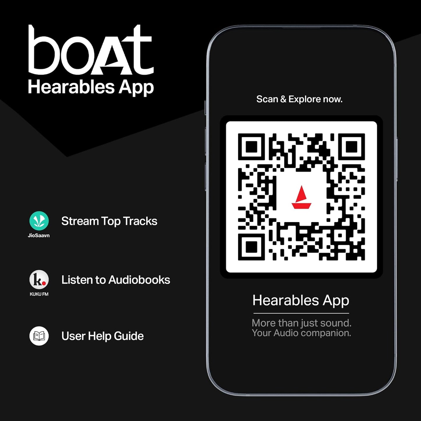 boAt Airdopes 101v2, 35H Battery, ENx Tech, 13mm Drivers, ASAP Charge, Flex-Fit Ear Tips,Stream Ad Free Music via App Support, Bluetooth Earbuds, TWS Ear Buds Wireless Earphones with mic (Pitch Black)