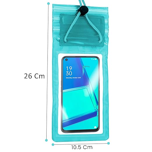 Storite 5-Pack Universal Waterproof Sealed Mobile Pouch Pvc Transparent Rain Protection Cover Up To 7 Inches For Smartphones(Multi Colour)