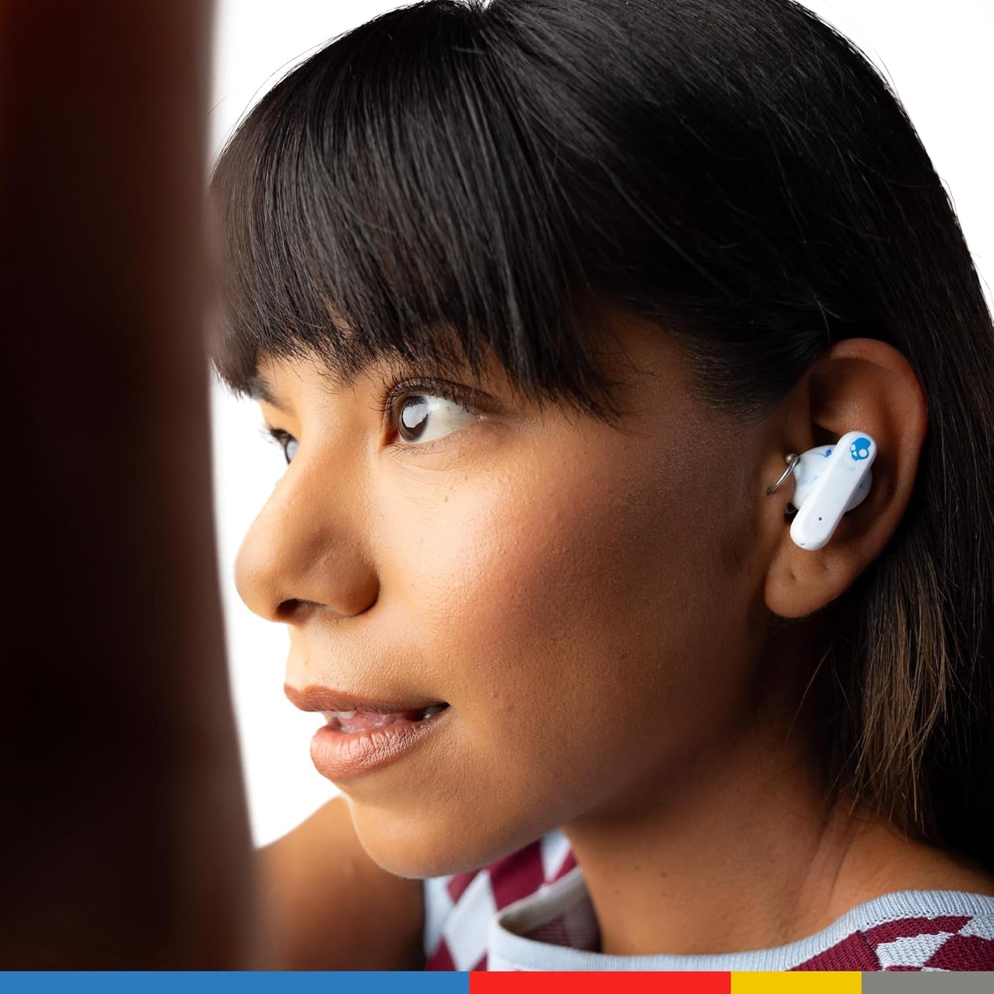 Skullcandy EcoBuds True Wireless in-Ear Earbuds, 8Hr Battery, Battery-Free Charging Case, Microphone, Works with iPhone, Android, Bluetooth Devices – Glacier