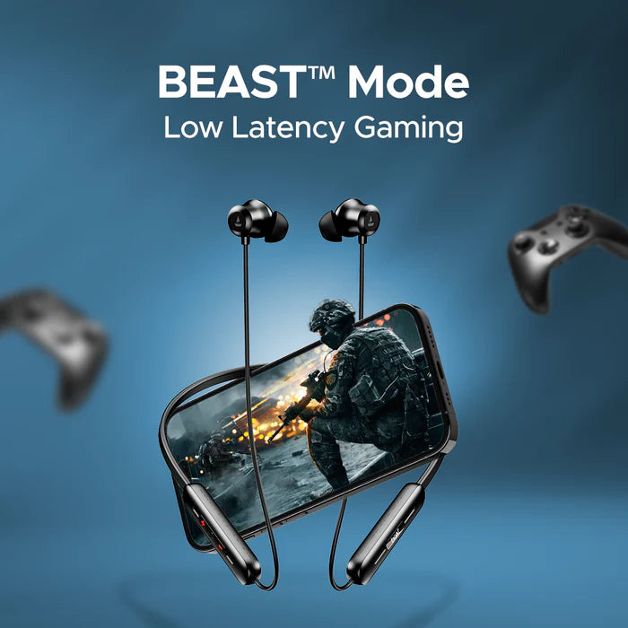 boAt Rockerz Summit Bluetooth  (Black, In the Ear),30 hours Playback,Dual Pairing,ENx technology for seemless calling