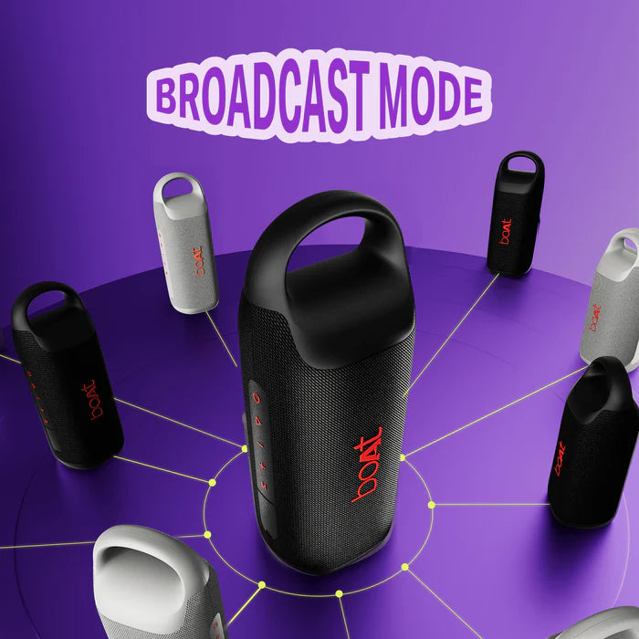 boAt 2025 Launch Stone Arc Pro, Spatial Audio, 25W Signature Sound, 58mm Drivers, Upto 12 Hrs Battery, Broadcast & App Support, Bluetooth Speaker, Wireless Speaker, Portable Speaker (Raging Black)