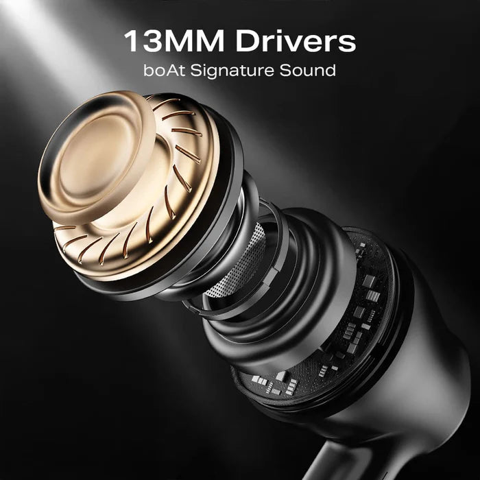 boAt Airdopes 138 Gen 2, 13mm Drivers, 70H Battery, ENx, Stream Ad Free Music via App Bluetooth  (Carbon Black, In the Ear)