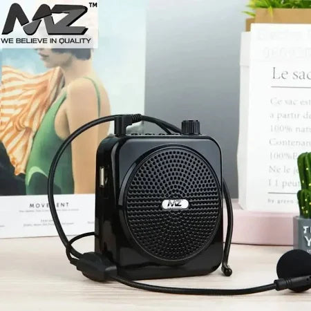 MZ M62VP Portable Voice Amplifier with Headset Mic | 8H Battery, Wireless Use, Noise Reduction – Ideal for Teachers, Trainers, Public Speaking