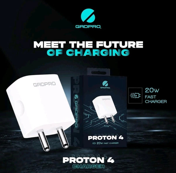 Gadpro PROTON 4 20W Type-C to Lightning PD Charger