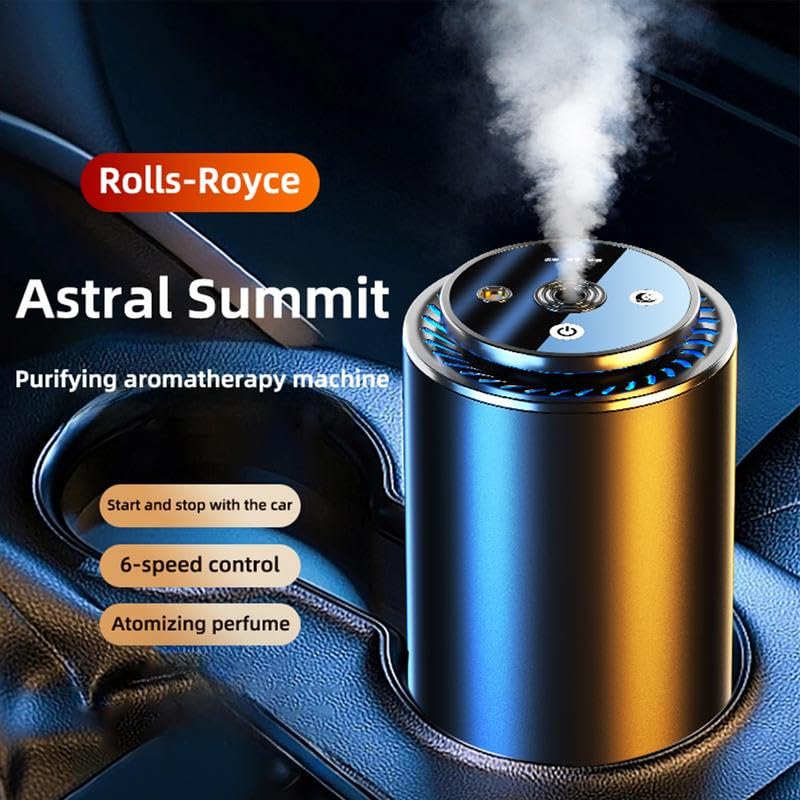Rolls high quality Car Air Freshener Diffuser, Smart Projector Air Freshener - Oil Diffuser Long-Lasting Scent, Odor Eliminating Technology, Adjustable Intensity, Car Interior Accessories