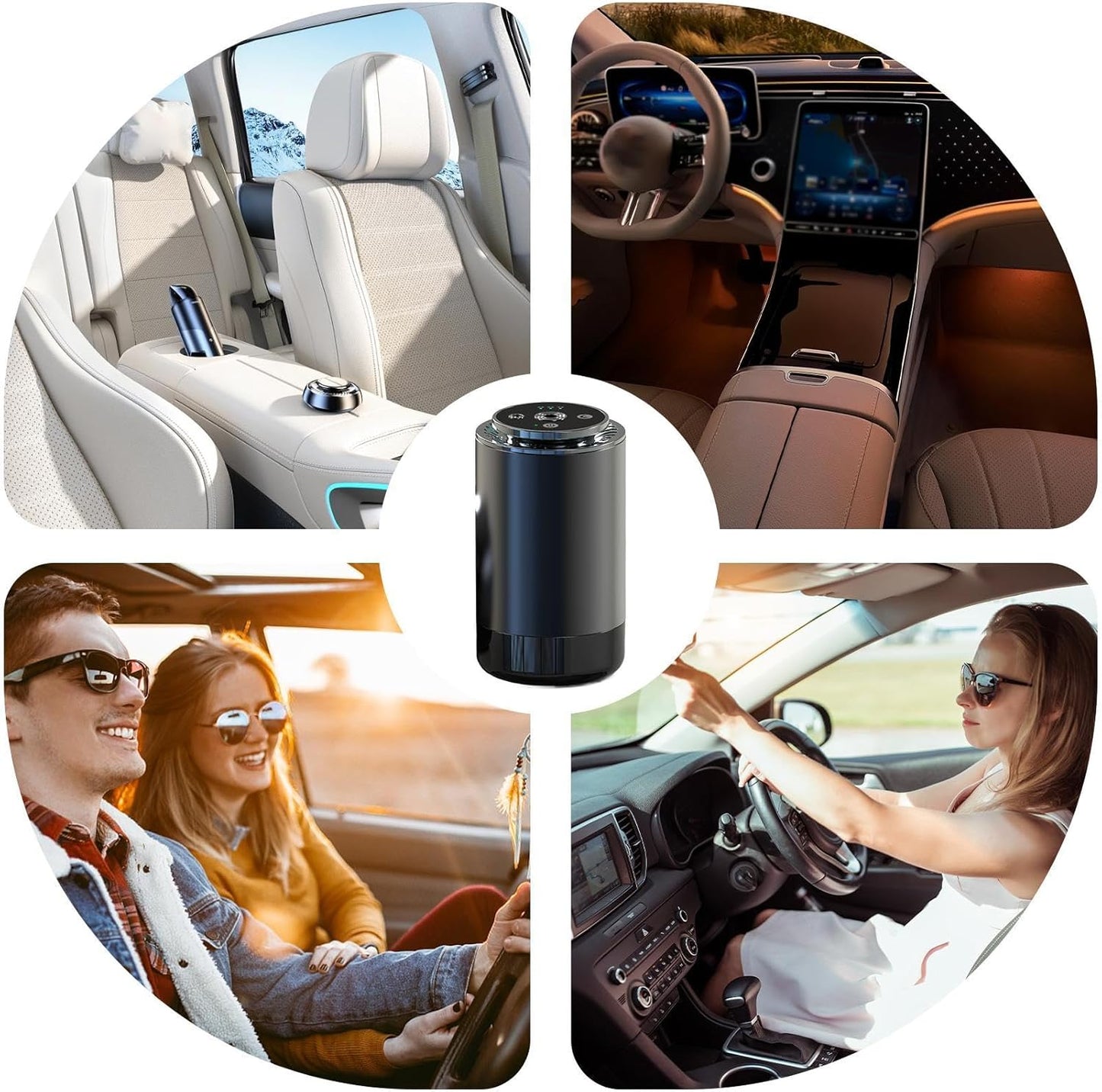 Rolls high quality Car Air Freshener Diffuser, Smart Projector Air Freshener - Oil Diffuser Long-Lasting Scent, Odor Eliminating Technology, Adjustable Intensity, Car Interior Accessories