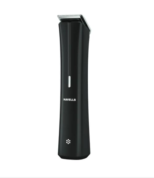 HAVELLS BRAND BT6112 BEARD TRIMMER BLACK COLOR SKIN FRIENDLY STAINLESS STEEL BLADES 2 YEARS MANUFACTURER WARRANTY