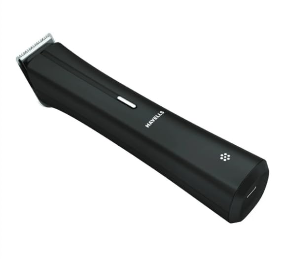 HAVELLS BRAND BT6112 BEARD TRIMMER BLACK COLOR SKIN FRIENDLY STAINLESS STEEL BLADES 2 YEARS MANUFACTURER WARRANTY