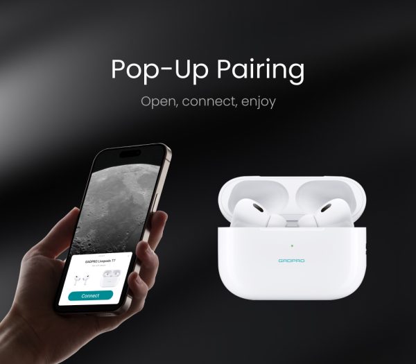 Gadpro Livepods T7 Earbuds with ANC Noise Reduction, Bluetooth 5.3, 300mAh Wireless Charging Case, Silicone Cover – TWS Earbuds for Calls & Music